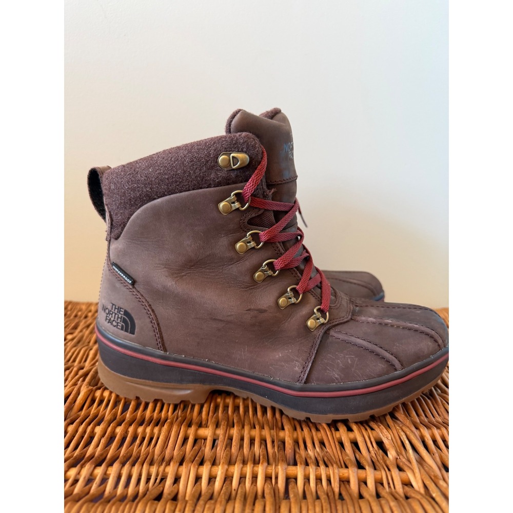 The North Face Ballard Lace II Waterproof Insulated Winter Boots Brown Womens 9
